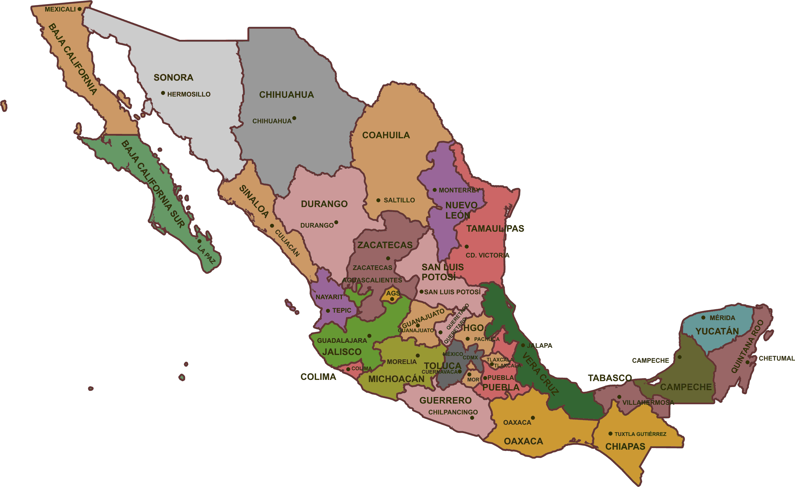 Mapa de cobertura en México